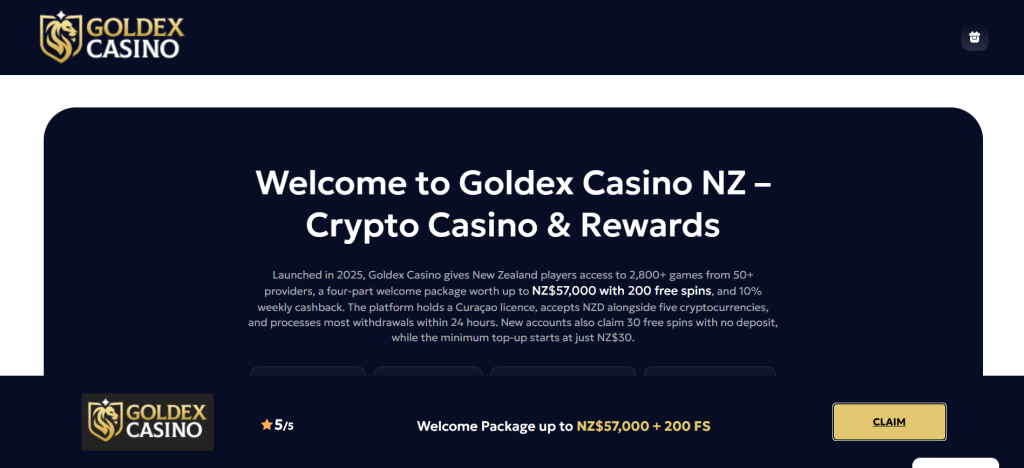 Goldex Casino, title choice in the published terms